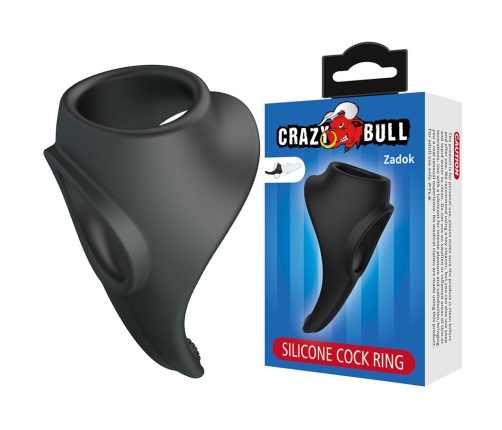 CRAZY BULL - ZADOK ERGONOMIC RING WITH PERINEAL STIMULATOR