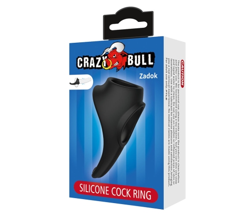 CRAZY BULL - ZADOK ERGONOMIC RING WITH PERINEAL STIMULATOR
