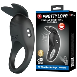 PRETTY LOVE - CARLTON PENIS RING WITH CLITORAL STIMULATOR
