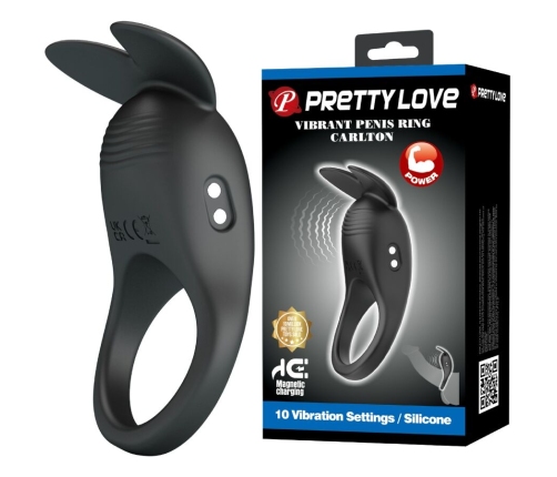 PRETTY LOVE - CARLTON PENIS RING WITH CLITORAL STIMULATOR