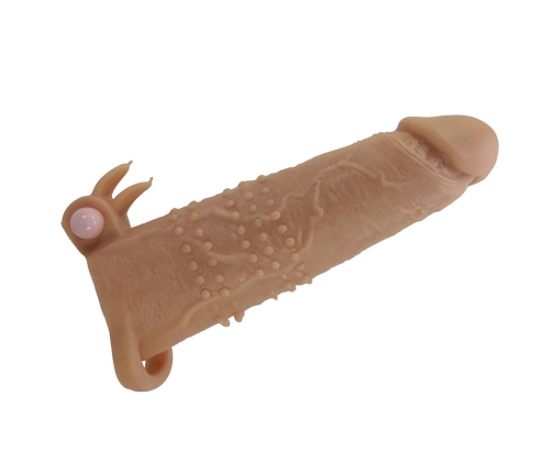 PRETTY LOVE - QUILLON PENIS SLEEVE WITH CLITORAL STIMULATOR AND VIBRATION