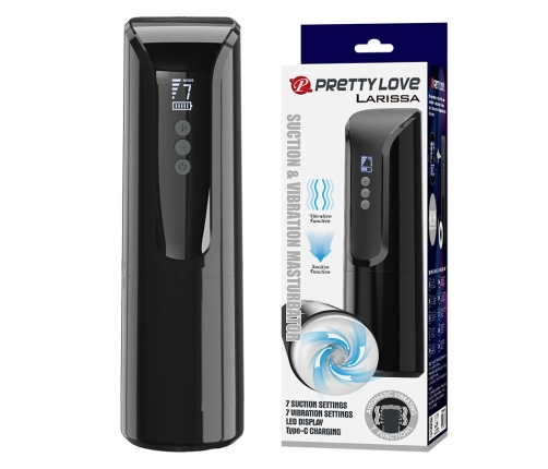 PRETTY LOVE - LARISSA VIBRATING SUCTION MASTURBATOR