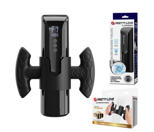 PRETTY LOVE - LARISSA SUCTION MASTURBATOR WITH VIBRATION + SUPPORT