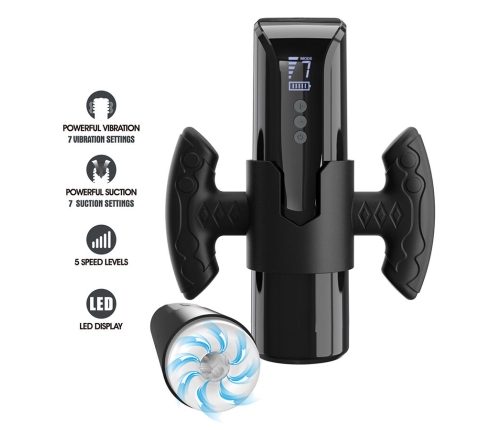 PRETTY LOVE - LARISSA SUCTION MASTURBATOR WITH VIBRATION + SUPPORT