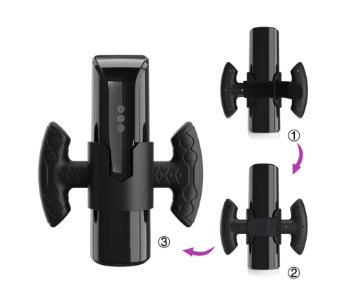 PRETTY LOVE - LARISSA SUCTION MASTURBATOR WITH VIBRATION + SUPPORT