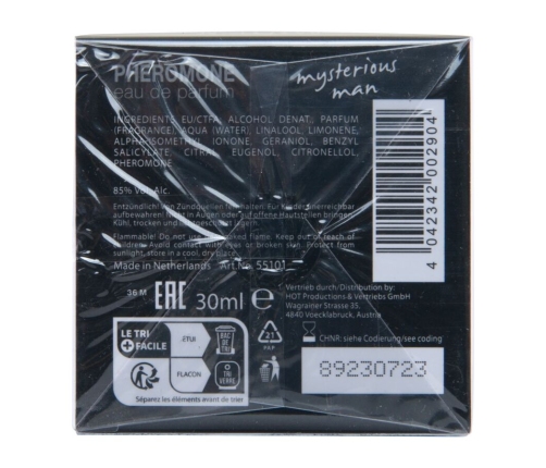 HOT - PHEROMONE PERFUME LONDON MYSTERIOUS MAN 30 ML