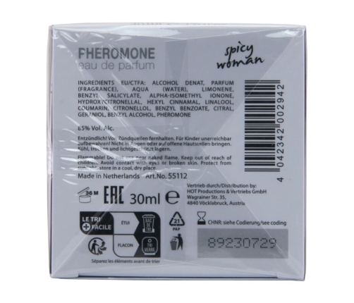 HOT - PHEROMONE PERFUME MIAMI SPICY WOMAN 30 ML