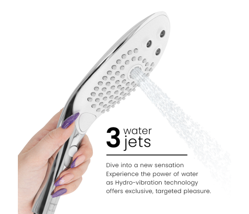 WOMANIZER - WAVE CLITORAL STIMULATING SHOWER HEAD CHROME