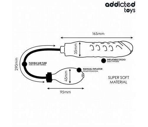 ADDICTED TOYS - INFLATABLE DILDO MODEL 3