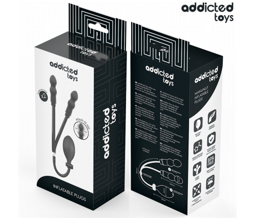 ADDICTED TOYS - INFLATABLE DOUBLE BUTT PLUG MODEL 1
