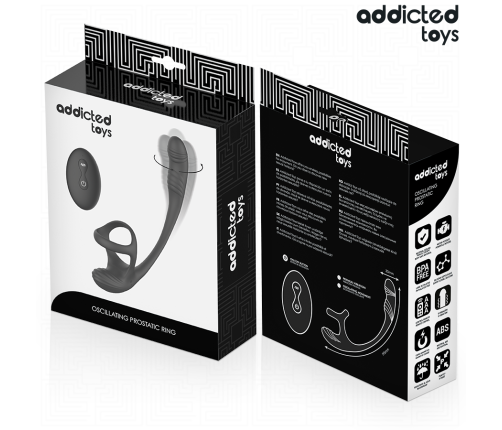 ADDICTED TOYS - ANAL PLUG WITH VIBRATION AND 360º WAVING AND TESTICLE STIMULATOR