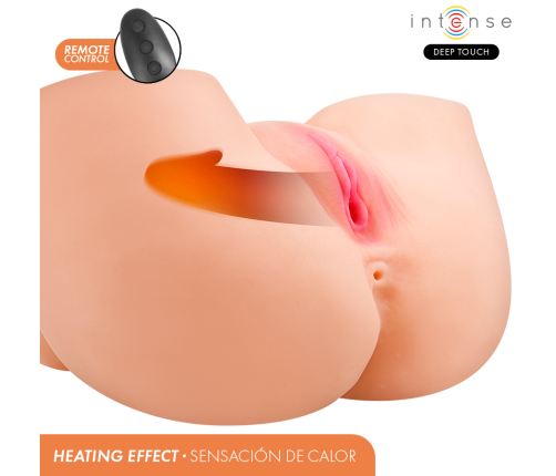 INTENSE DEEP TOUCH - GINGER ANAL AND VAGINAL MASTURBATOR WITH SUCTION, HEAT, VIBRATION AND VOICE EFFECTS WITH REMOTE CONTROL 5.3 KG