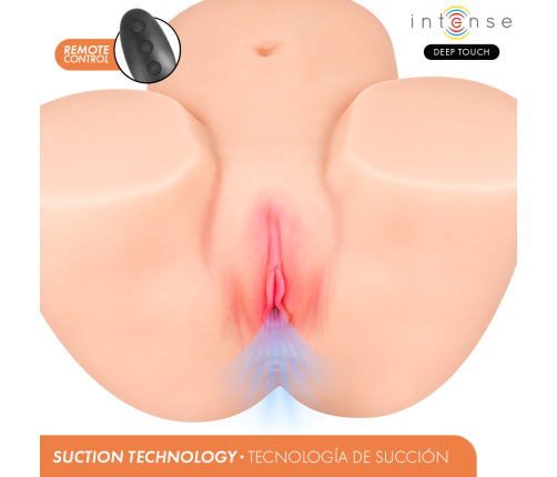 INTENSE DEEP TOUCH - GINGER ANAL AND VAGINAL MASTURBATOR WITH SUCTION, HEAT, VIBRATION AND VOICE EFFECTS WITH REMOTE CONTROL 5.3 KG