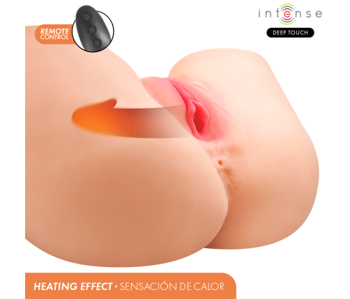 INTENSE DEEP TOUCH - JULIA ANAL AND VAGINAL MASTURBATOR WITH SUCTION, HEAT, VIBRATION AND VOICE EFFECTS WITH REMOTE CONTROL 9 KG