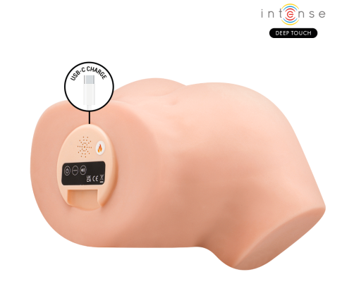 INTENSE DEEP TOUCH - NICOLE ANAL AND VAGINAL MASTURBATOR WITH SUCTION, HEAT, VIBRATION AND VOICE EFFECTS WITH REMOTE CONTROL 5.3 KG