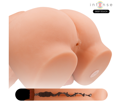 INTENSE DEEP TOUCH - RICHIE TORSO WITH ANUS AND REALISTIC DILDO WITH PUSHING AND VIBRATION REMOTE CONTROL 4.7 KG