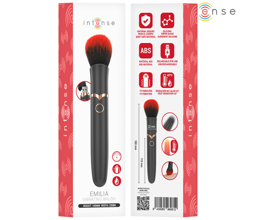 INTENSE - EMILIA HEATED VIBRATING BRUSH 16 CM
