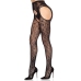 LEG AVENUE - 1967 BLOOM NET SUSPENDER TIGHTS BLACK - ONE SIZE