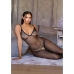 LEG AVENUE - 89375 CROTCHLESS FISHNET BODYSTOCKING BLACK - ONE SIZE