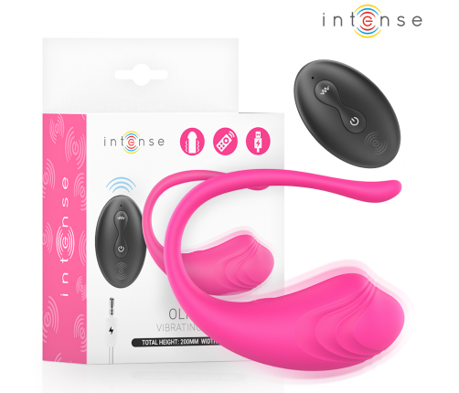 INTENSE - OLIVIA PINK VIBRATING EGG WITH REMOTE CONTROL
