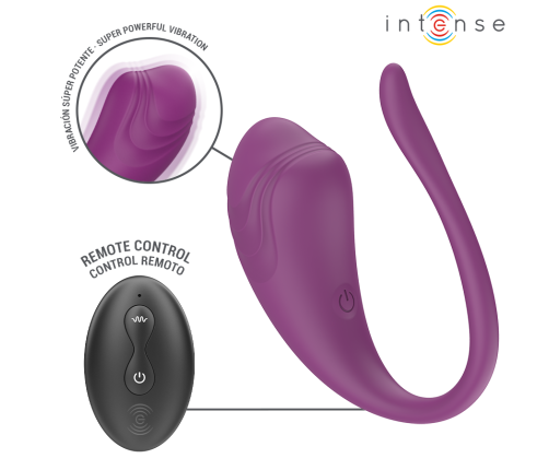 INTENSE - OLIVIA PURPLE VIBRATING EGG WITH REMOTE CONTROL