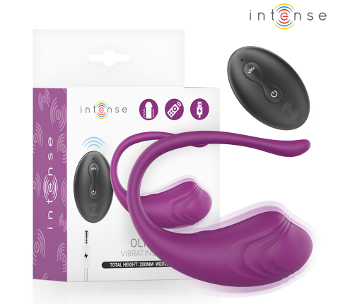 INTENSE - OLIVIA PURPLE VIBRATING EGG WITH REMOTE CONTROL