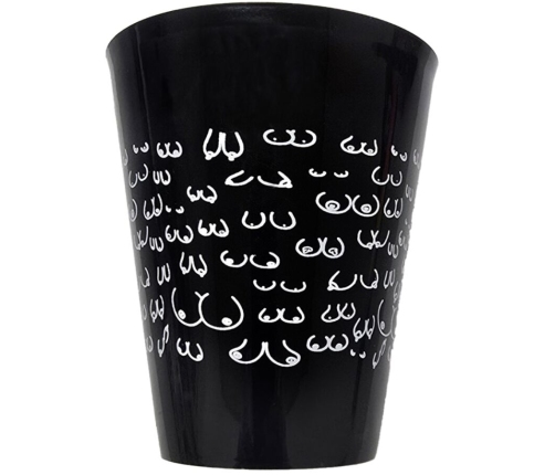 DIABLO PICANTE - BLACK CUP 500 ML WITH WHITE BOOBS