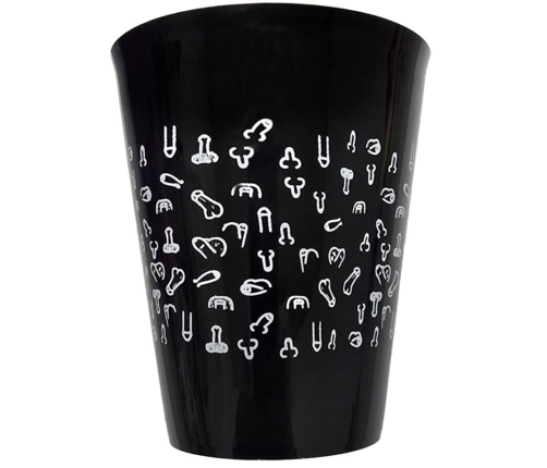 DIABLO PICANTE - BLACK CUP 500 ML WITH WHITE PENISES