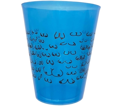 DIABLO PICANTE - BLUE CUP 500 ML WITH BLACK BOOBS