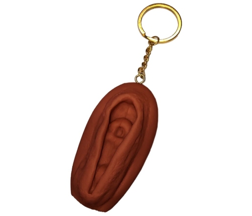 DIABLO PICANTE - VAGINA KEYCHAIN DARK TONE