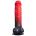 SILEXD - DEVIL DILDO FANTASY LIQUID SILICONE THERMOREACTIVE RED BLACK 20.3 CM