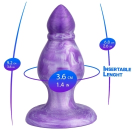 SILEXD - QUEEN ANAL PLUG FANTASY LIQUID SILICONE THERMOREACTIVE PURPLE 9.2 CM SILEXD - QUEEN ANAL PLUG FANTASY LIQUID SILICONE THERMOREACTIVE PURPLE 9.2 CM