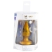SILEXD - GOLDY ANAL PLUG FANTASY LIQUID SILICONE THERMOREACTIVE GOLDEN 9.2 CM