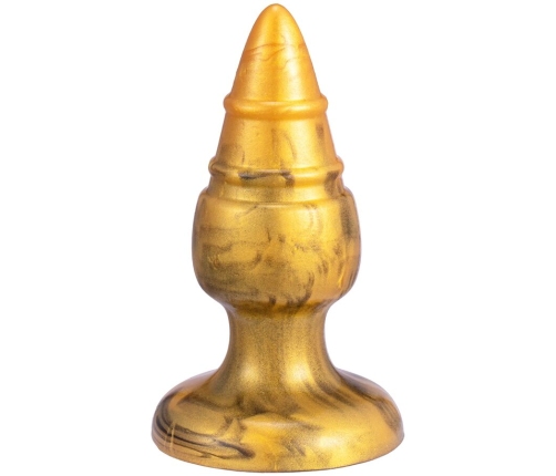 SILEXD - GOLDY ANAL PLUG FANTASY LIQUID SILICONE THERMOREACTIVE GOLDEN 9.2 CM