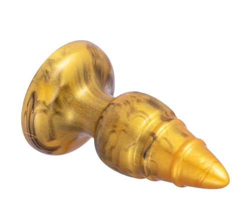 SILEXD - GOLDY ANAL PLUG FANTASY LIQUID SILICONE THERMOREACTIVE GOLDEN 9.2 CM