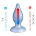 SILEXD - DIAMOND ANAL PLUG FANTASY LIQUID SILICONE THERMOREACTIVE PEARL BLUE 9.2 CM