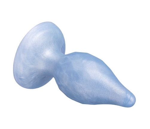 SILEXD - DIAMOND ANAL PLUG FANTASY LIQUID SILICONE THERMOREACTIVE PEARL BLUE 9.2 CM