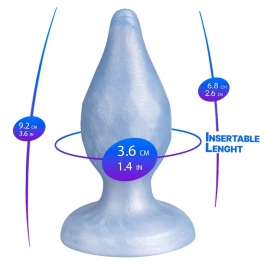 SILEXD - DIAMOND ANAL PLUG FANTASY LIQUID SILICONE THERMOREACTIVE PEARL BLUE 9.2 CM SILEXD - DIAMOND ANAL PLUG FANTASY LIQUID SILICONE THERMOREACTIVE PEARL BLUE 9.2 CM