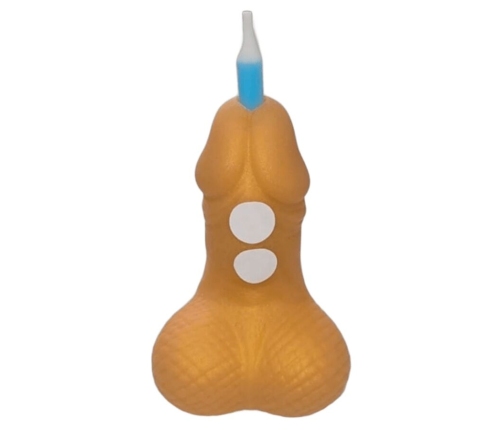 DIABLO PICANTE - PENIS BIRTHDAY NUMBER CANDLE GOLDEN