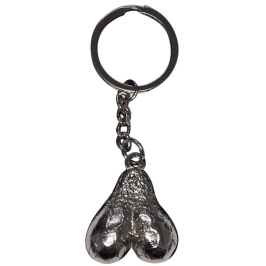 DIABLO PICANTE - SILVER EGGS METAL KEYCHAIN