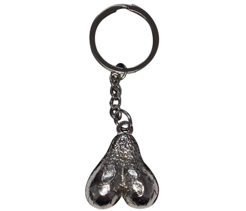 DIABLO PICANTE - SILVER EGGS METAL KEYCHAIN