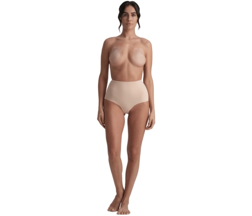 BYE-BRA - RABBIT SILICONE CUPS BEIGE SIZE M