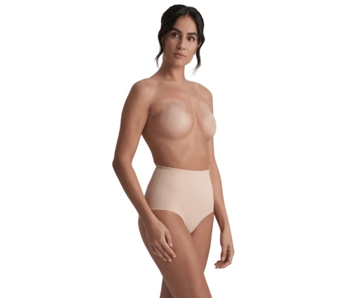 BYE-BRA - RABBIT SILICONE CUPS BEIGE SIZE XL