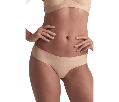 BYE-BRA - INVISIBLE THONG 2 PACK BEIGE & BLACK SIZE XXL