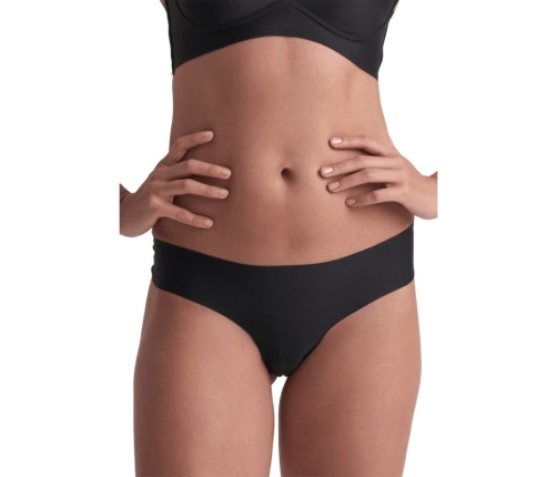 BYE-BRA - INVISIBLE THONG 2 PACK BEIGE & BLACK SIZE XXL