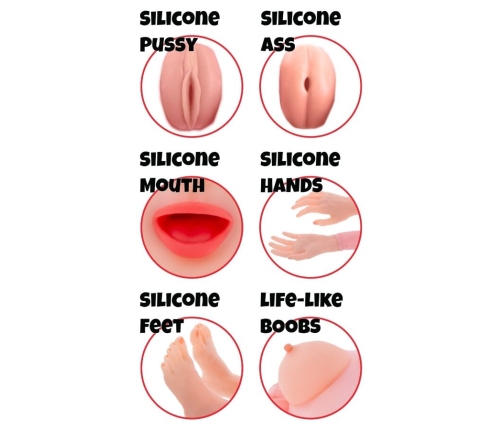 HIDDEN DESIRE - LUSTY LOLA INFLATABLE DOLL 145 CM