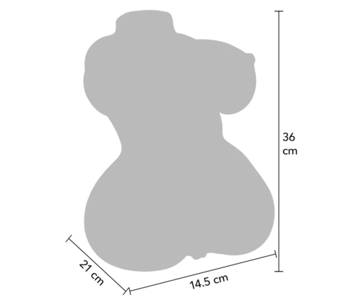 HIDDEN DESIRE - JUICY DOUBLE D VAGINA AND ANAL MASTURBATOR 5 KG