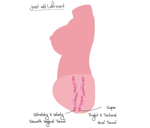 HIDDEN DESIRE - JUICY DOUBLE D VAGINA AND ANAL MASTURBATOR 5 KG