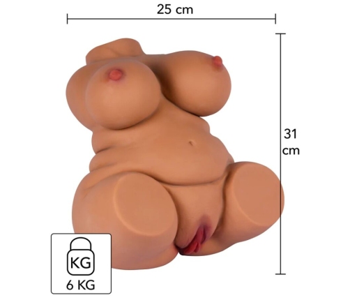 HIDDEN DESIRE - FAT FUCK QUEEN FEMALE MASTURBATOR TORSO 6 KG