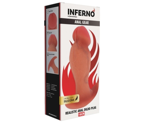 HIDDEN DESIRE - INFERNO REALISTIC BUTTPLUG 16 CM